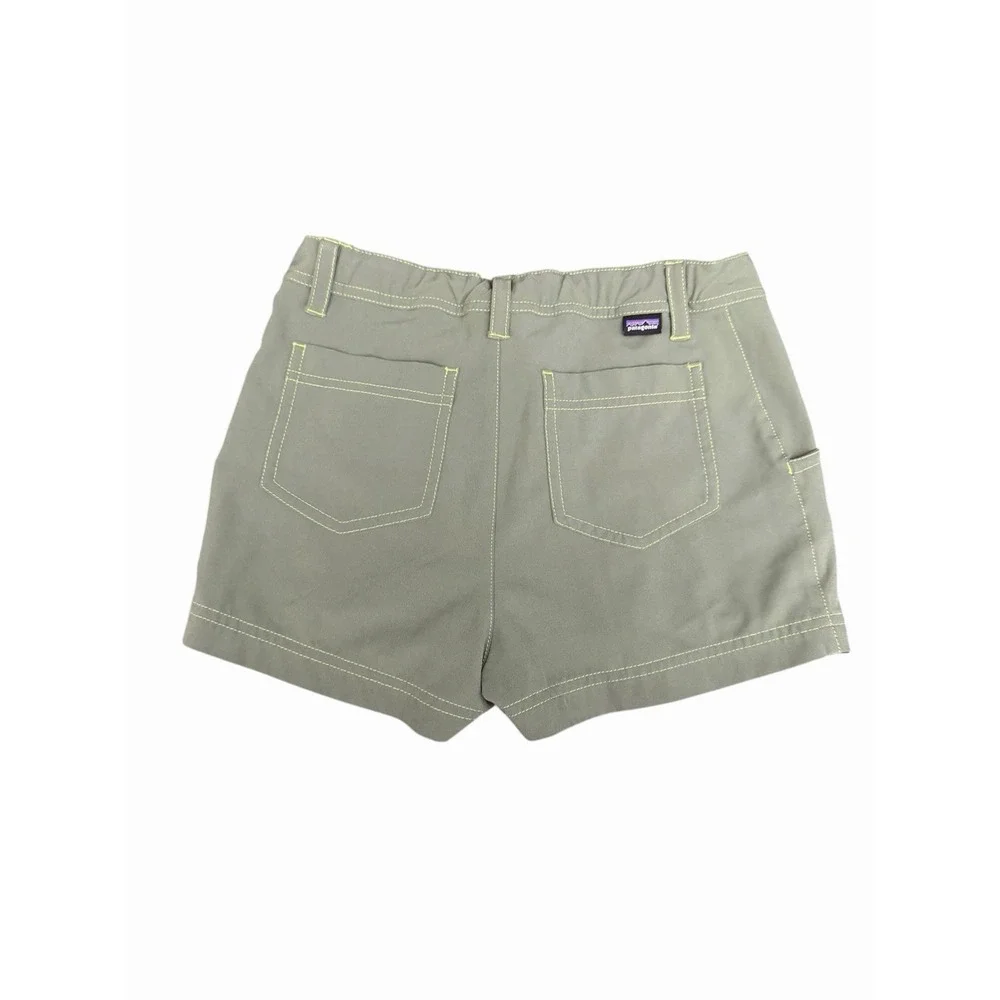Patagonia Happy Hike Shorts Green Camping Outdoor Athletic Size Large 12 #III7-1